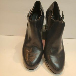 Franco Sarto Rapport Dark Navy Slip On Ankle Boots